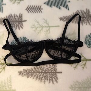 Elegant Black Lace Bra